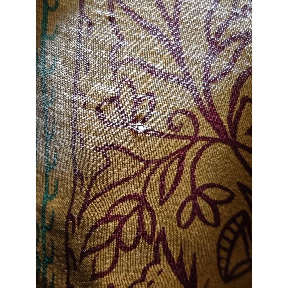Vintage Anne Klein Silk Scarf Paisley Battik Gorgeous 52 inch Classic